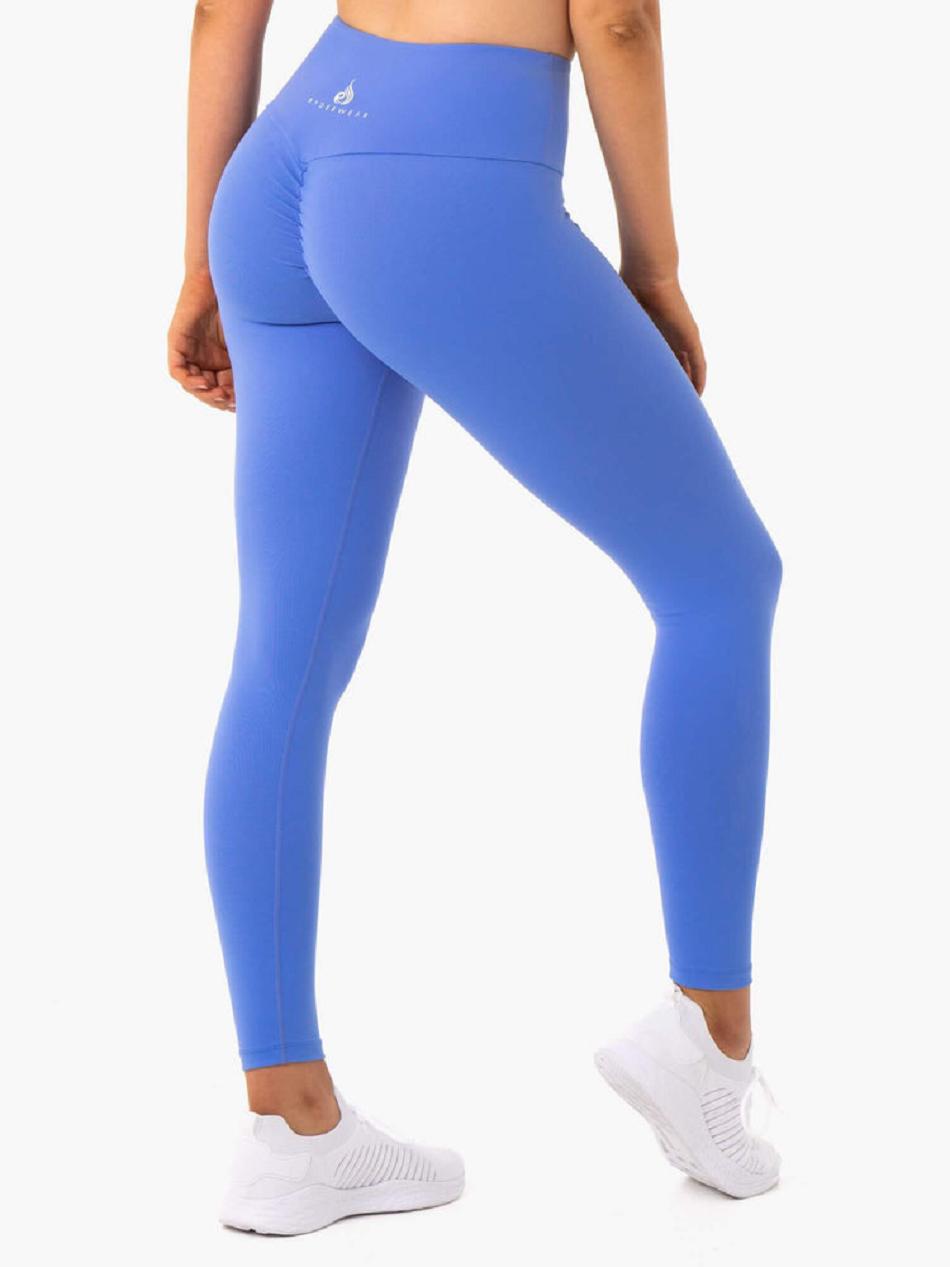 Blue Women's Ryderwear Staples Leggings Scrunch Bum | REH67107