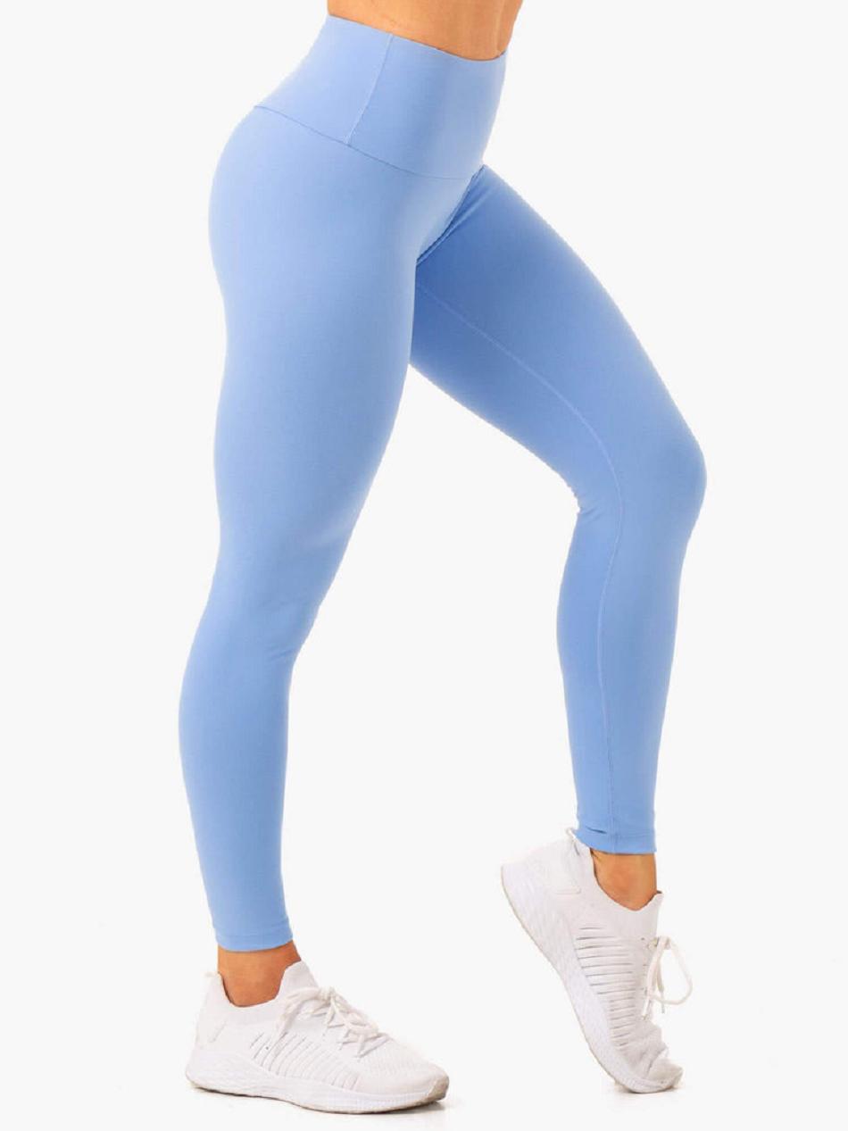 Blue Women's Ryderwear Vital High Waisted Scrunch Leggings | 40RT74440