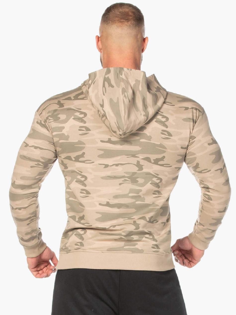 Brown / Camo Men's Ryderwear Camo Pullover Hoodie | 93YF57843