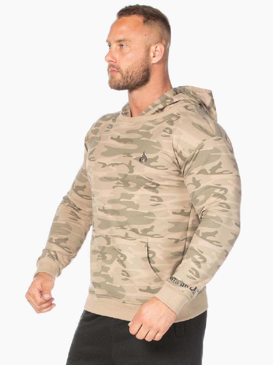 Brown / Camo Men's Ryderwear Camo Pullover Hoodie | 93YF57843