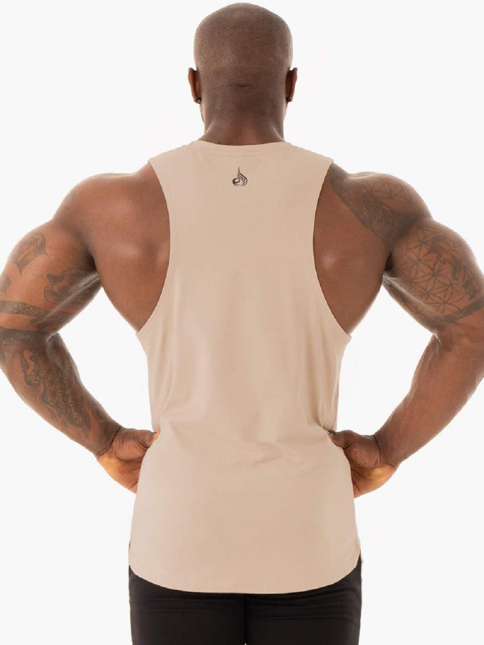 Brown Men's Ryderwear Base Baller Tank Top | DF8332234