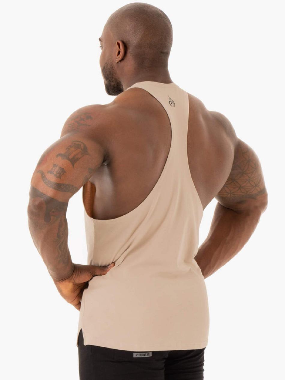 Brown Men's Ryderwear Base T-Back Stringers | RFD11350