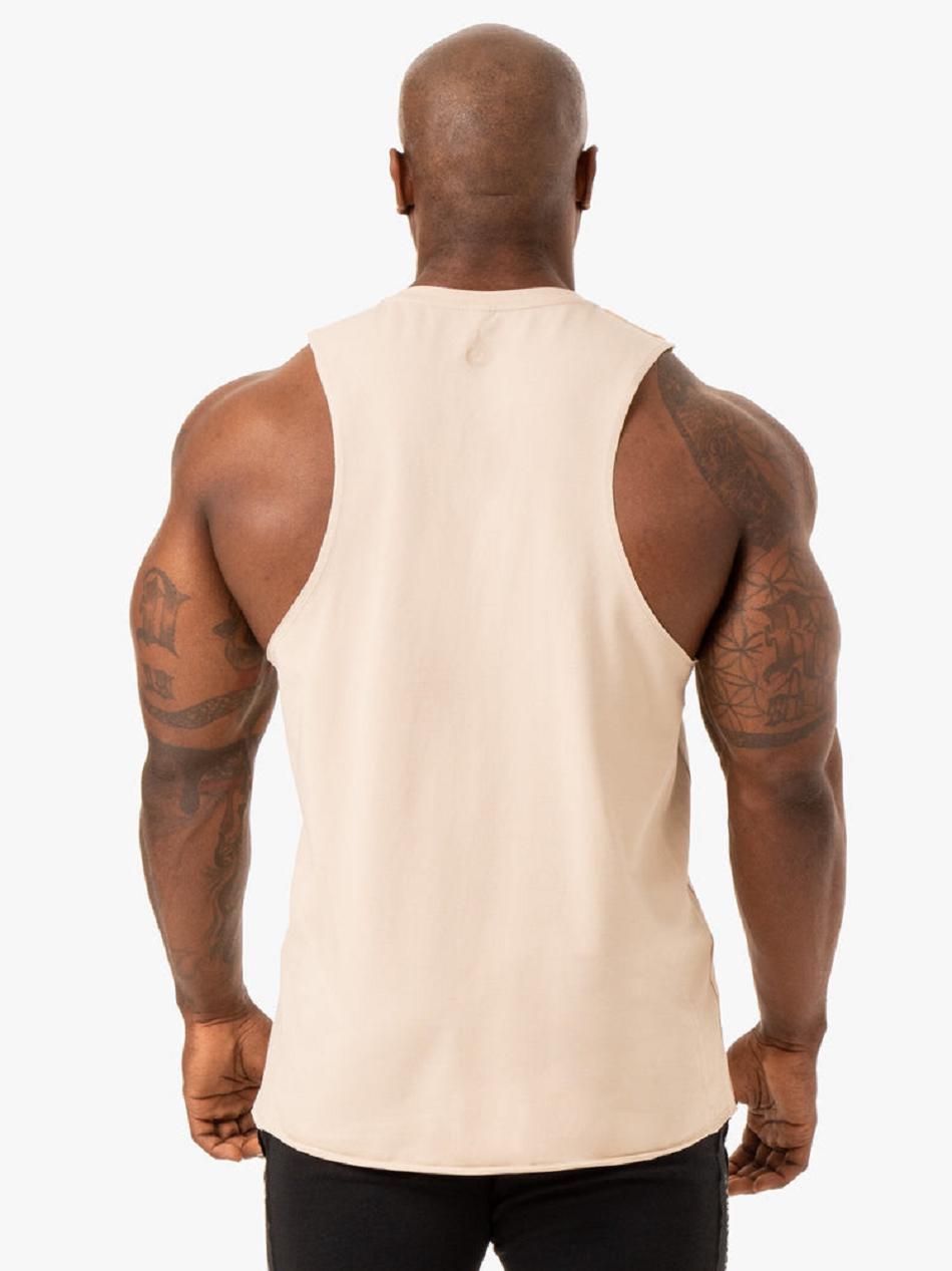 Brown Men's Ryderwear Force Baller Tank Top | 90KR25668