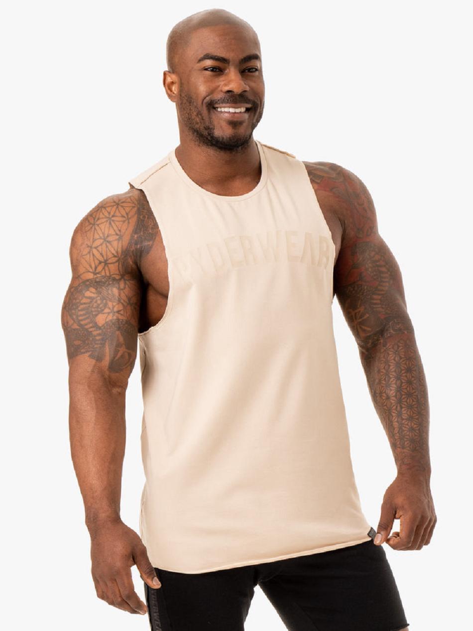 Brown Men's Ryderwear Force Baller Tank Top | 90KR25668