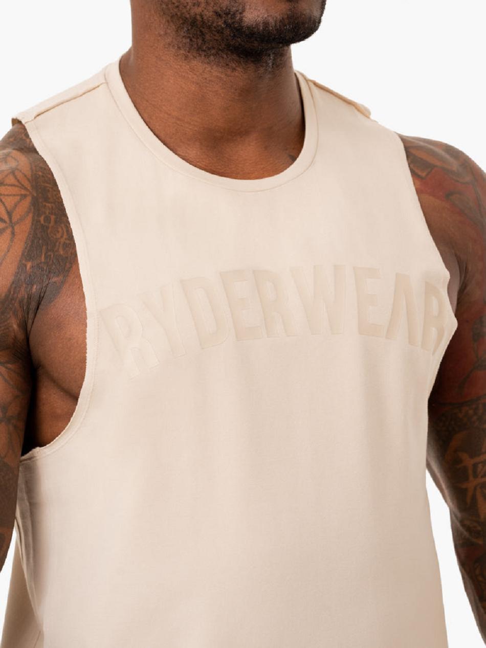 Brown Men's Ryderwear Force Baller Tank Top | 90KR25668