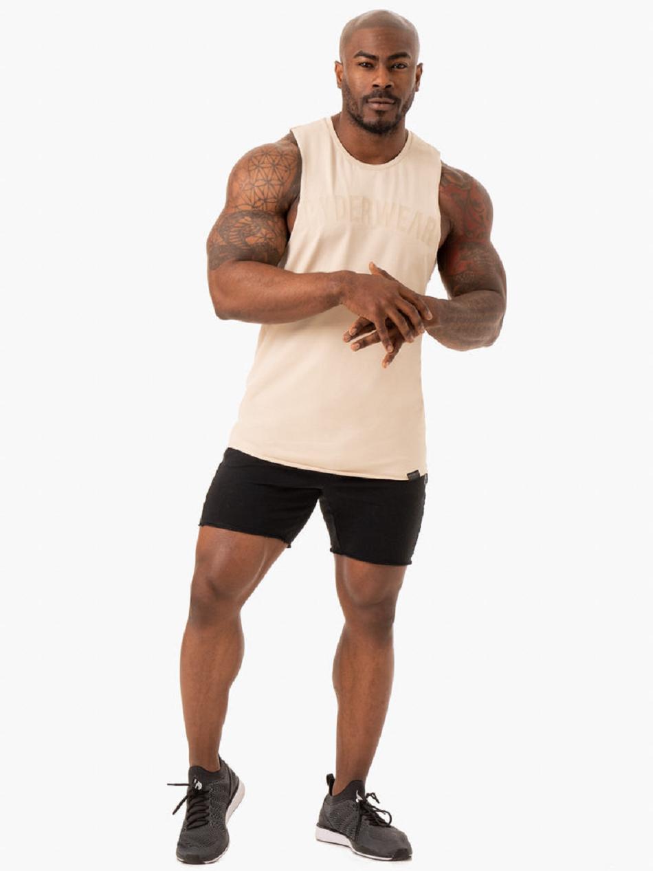 Brown Men's Ryderwear Force Baller Tank Top | 90KR25668