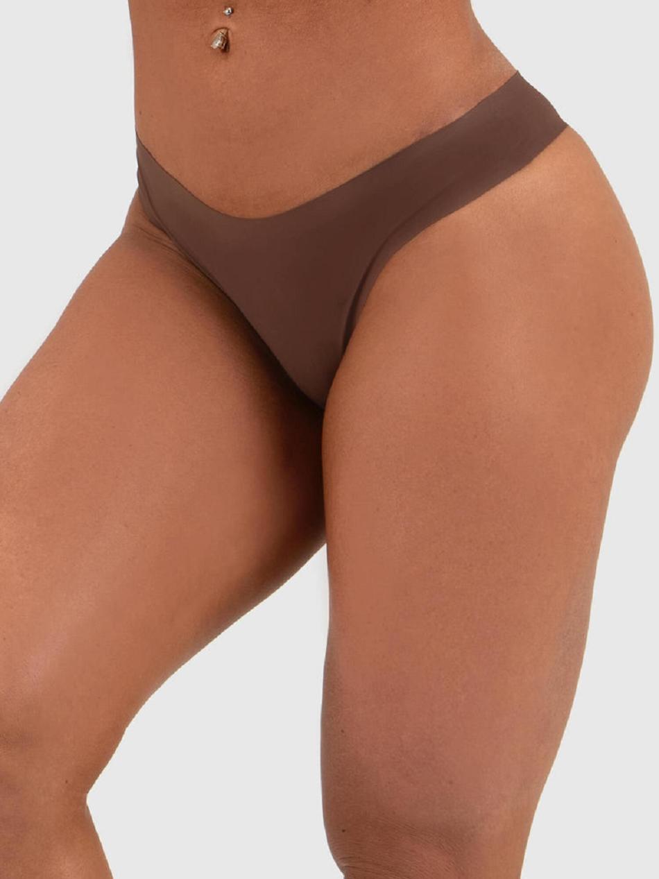 Brown Women\'s Ryderwear Seamless Underwear Twin Pack Accessories | FG67614