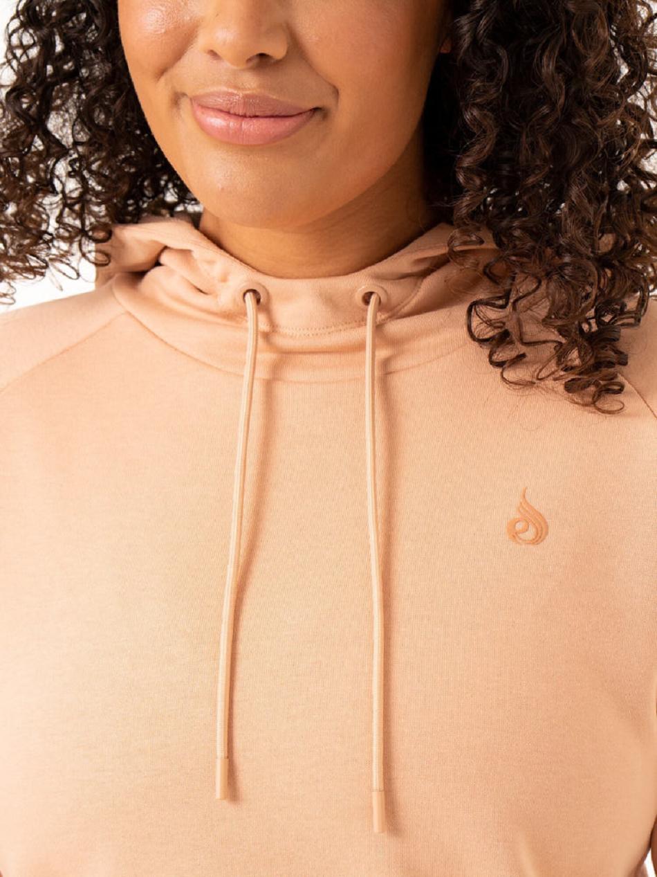 Brown Women's Ryderwear Ultra Pullover Hoodie | 135J16960