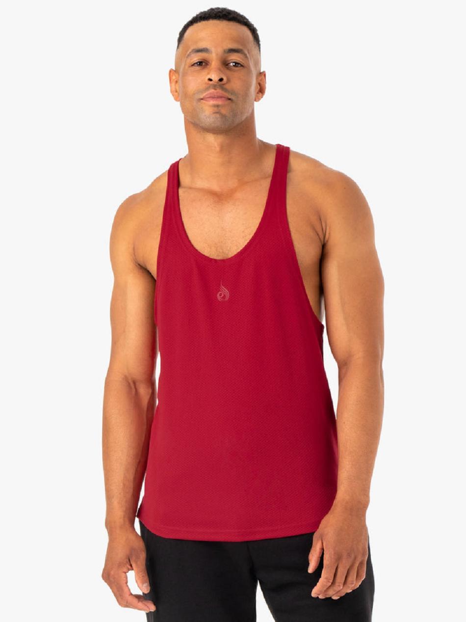 Burgundy Men's Ryderwear Enhance T-Back Stringers | 6D8080319