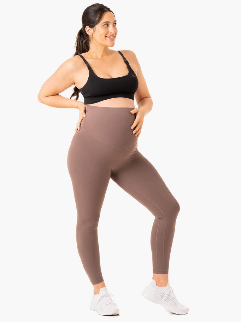 Chocolate Women's Ryderwear Active Bump Leggings | 42KR59657