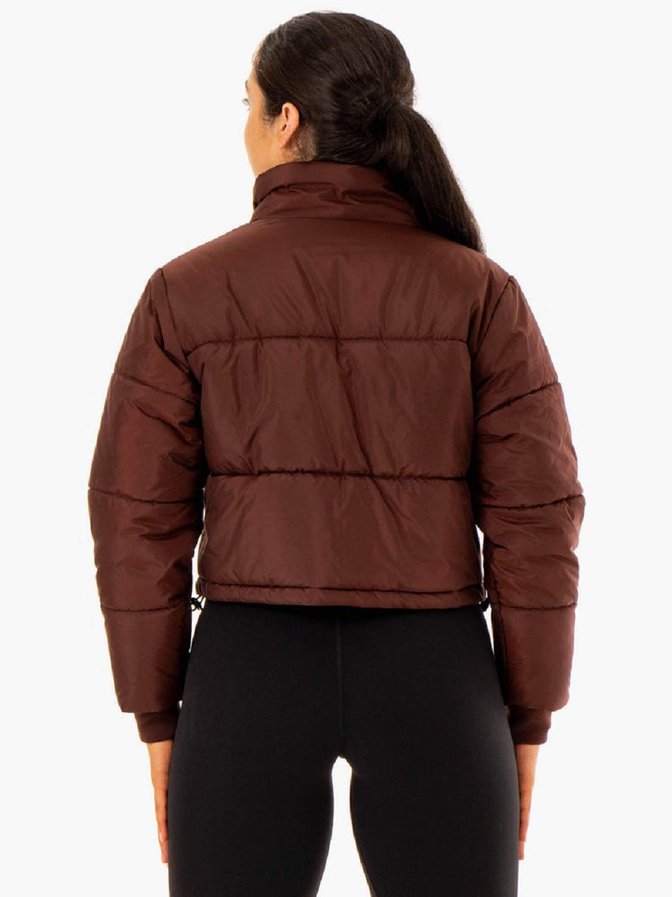 Chocolate Women's Ryderwear Apex Puffer Jackets | 5G7011758