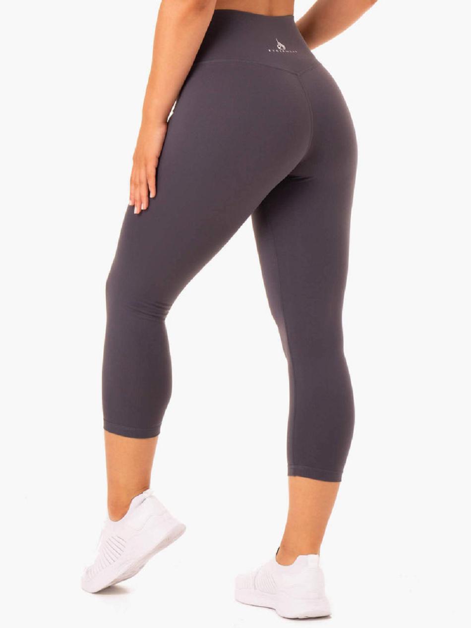 Chocolate Women's Ryderwear Base 7/8 High Waisted Leggings | MNG15182