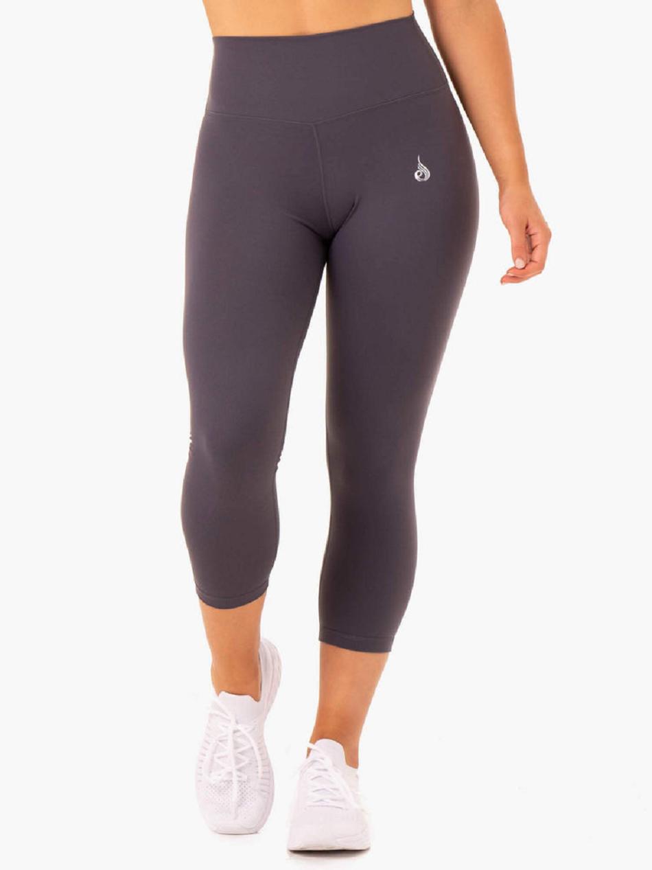 Chocolate Women\'s Ryderwear Base 7/8 High Waisted Leggings | MNG15182