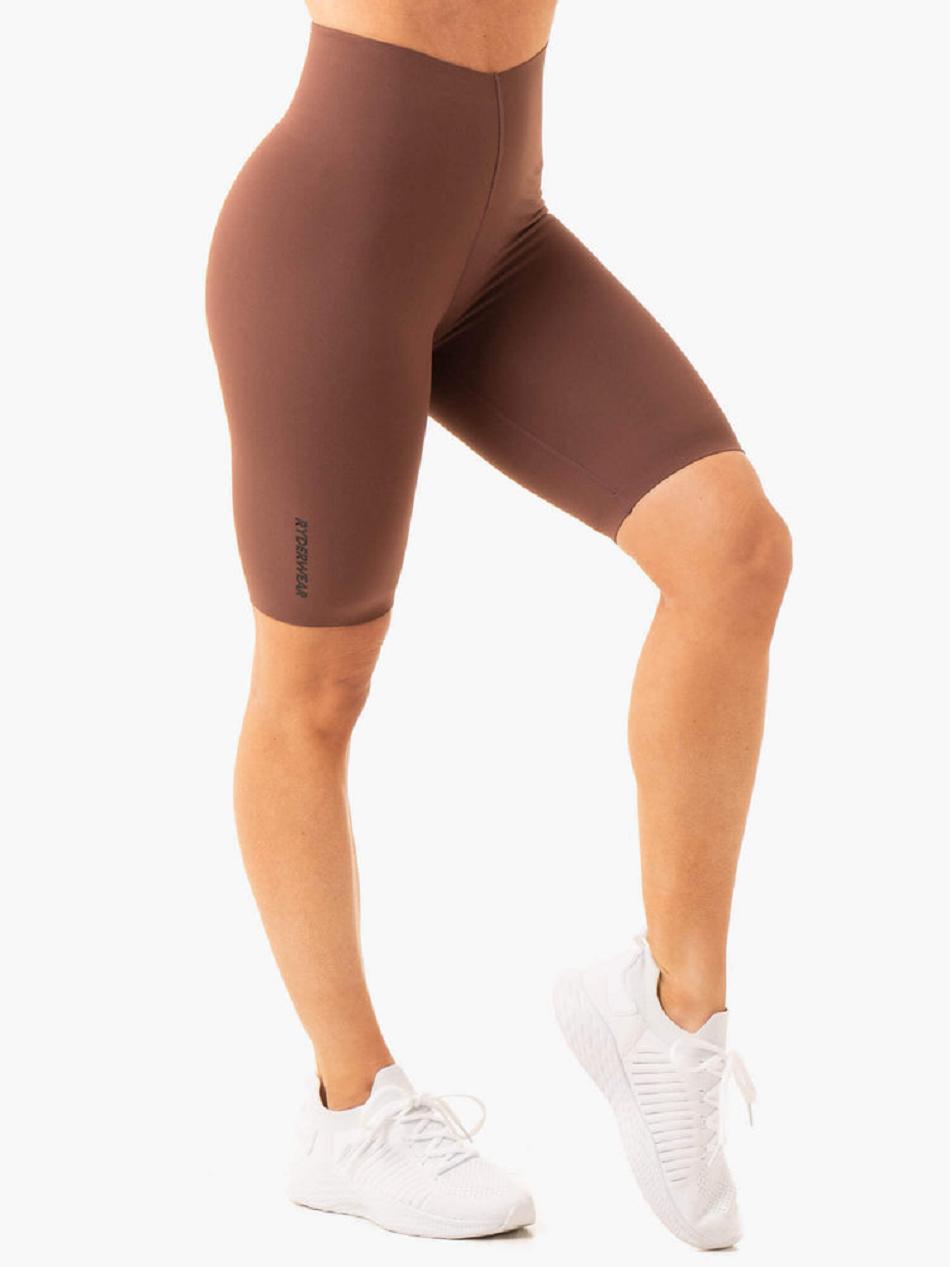 Chocolate Women's Ryderwear Extend Compression Bike Shorts | DF4963151