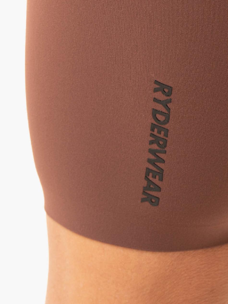 Chocolate Women's Ryderwear Extend Compression Bike Shorts | DF4963151