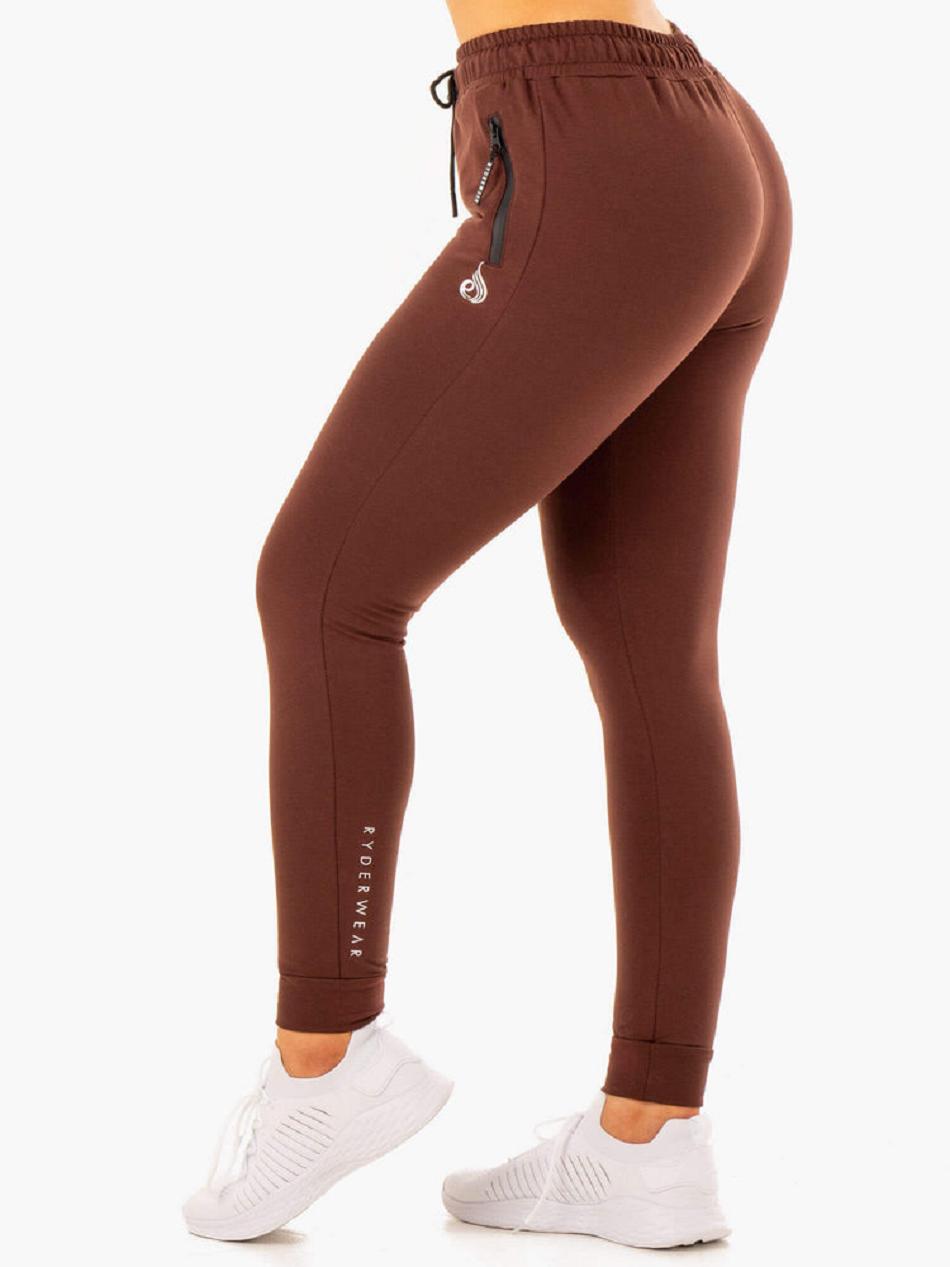 Chocolate Women's Ryderwear Luxe Track Pants Trackset | 77KR18365