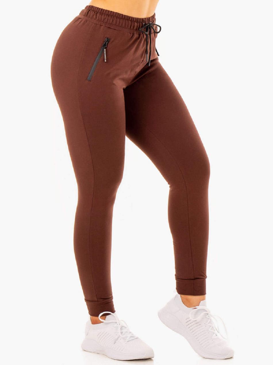 Chocolate Women's Ryderwear Luxe Track Pants Trackset | 77KR18365