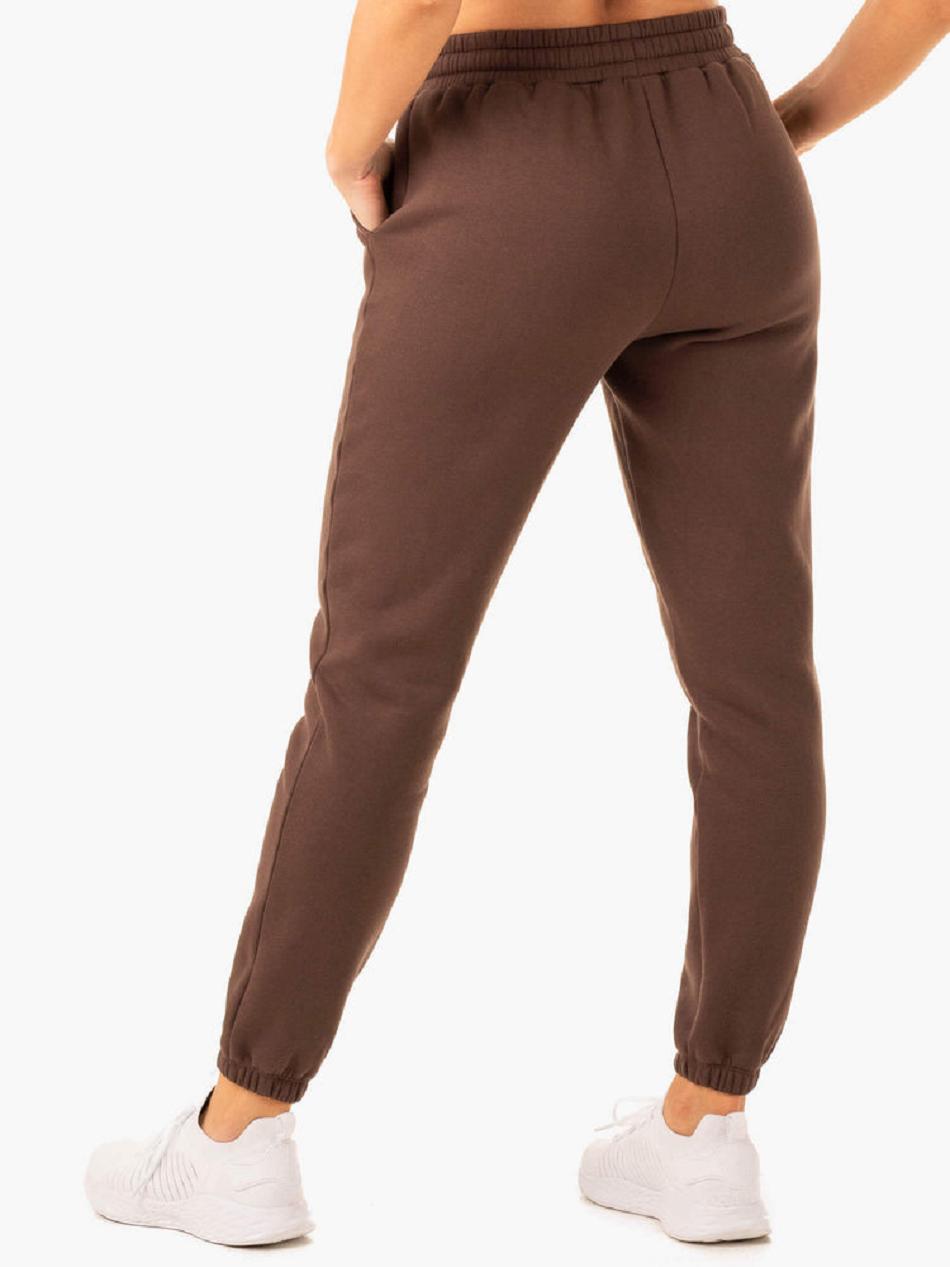 Chocolate Women's Ryderwear Restore Track Pants Active Lounge | 640Y84007