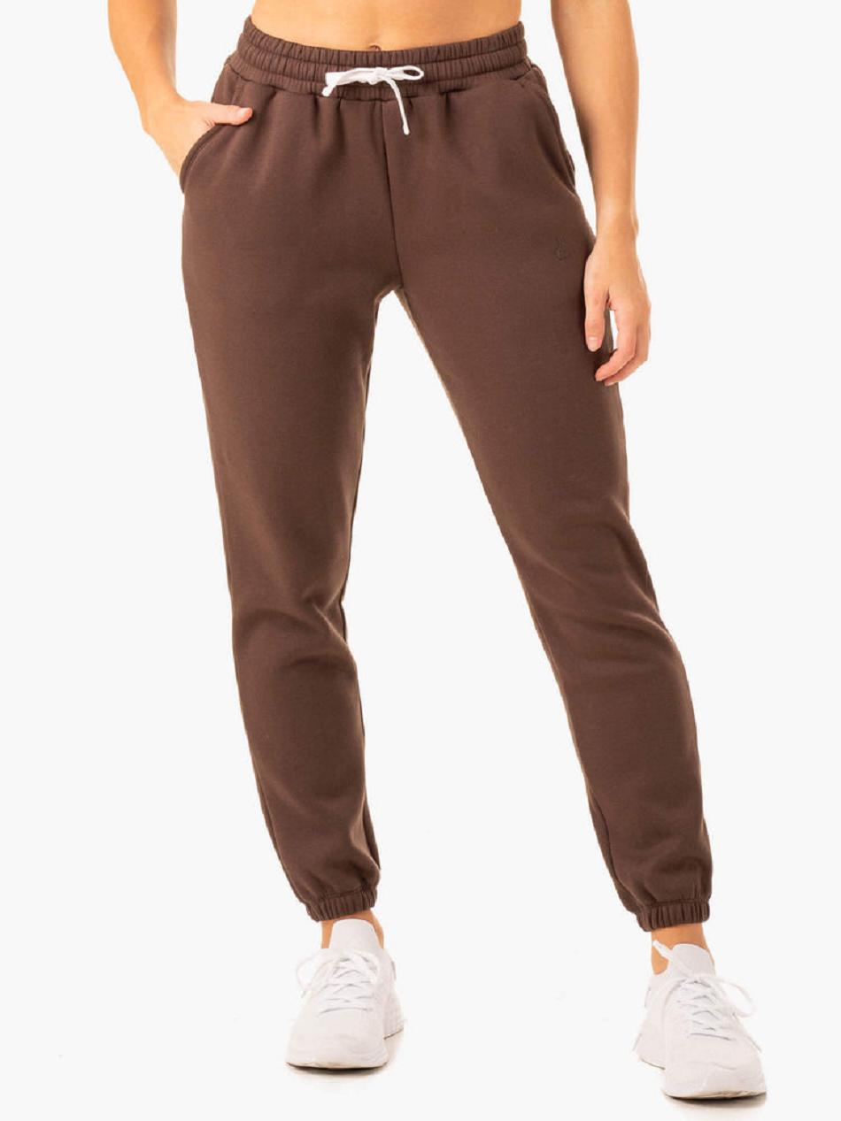 Chocolate Women\'s Ryderwear Restore Track Pants Active Lounge | 640Y84007