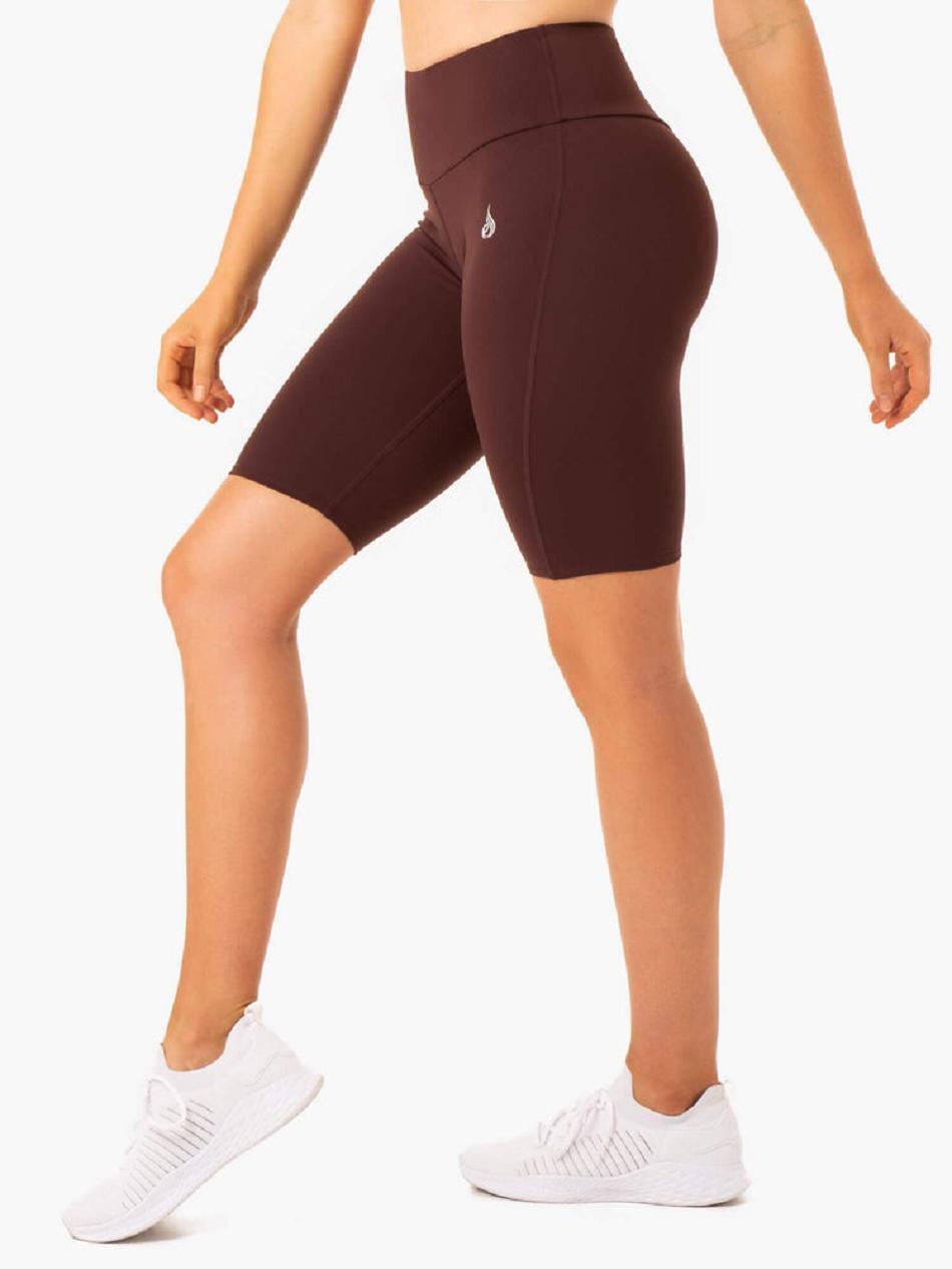 Chocolate Women's Ryderwear Staples Bike Shorts Scrunch Bum | 6D4015329