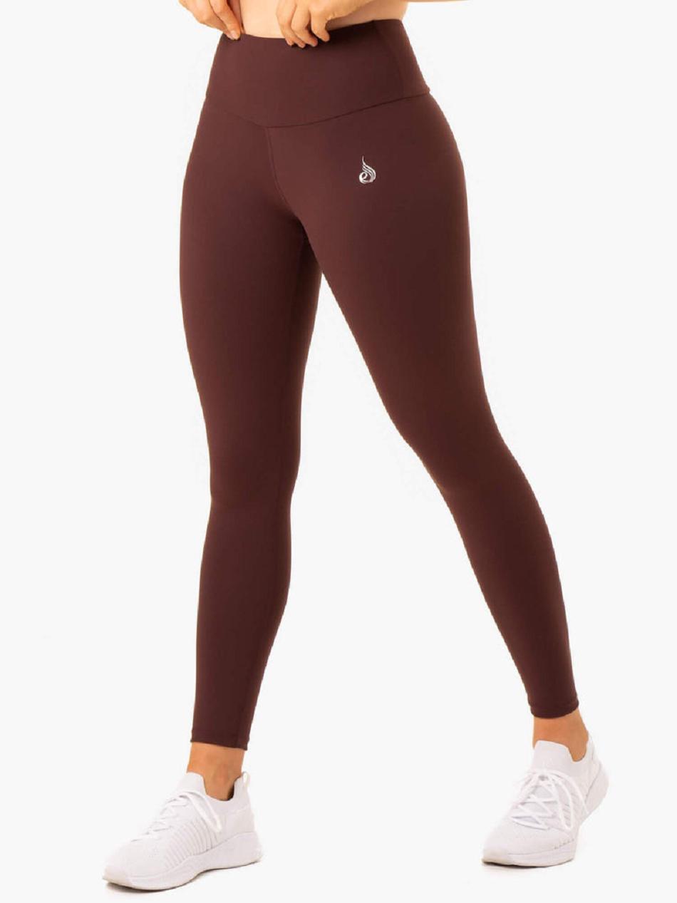 Chocolate Women\'s Ryderwear Staples Leggings Scrunch Bum | TNTY27339