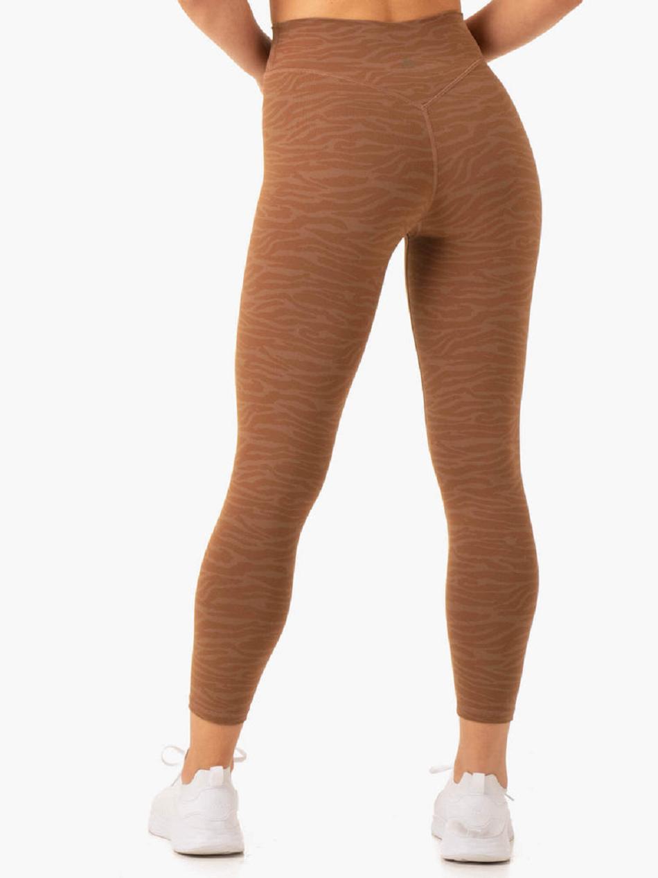 Chocolate Women's Ryderwear Transform High Waisted Leggings | 39RC29635