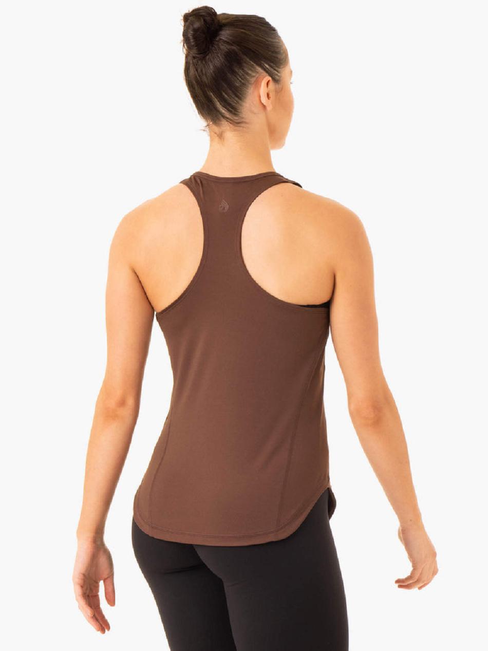 Chocolate Women's Ryderwear Transform Training Tanks | YGJ50831