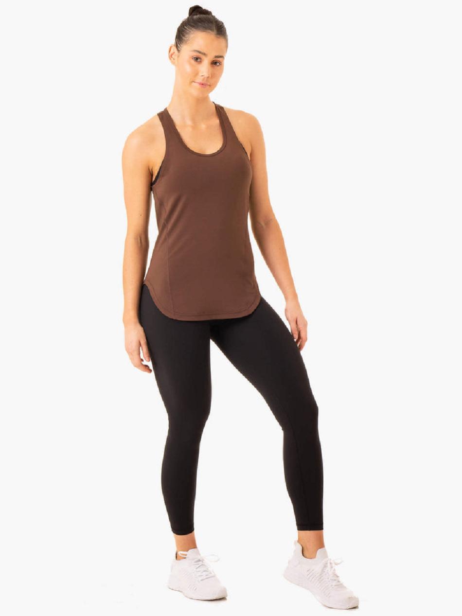 Chocolate Women's Ryderwear Transform Training Tanks | YGJ50831