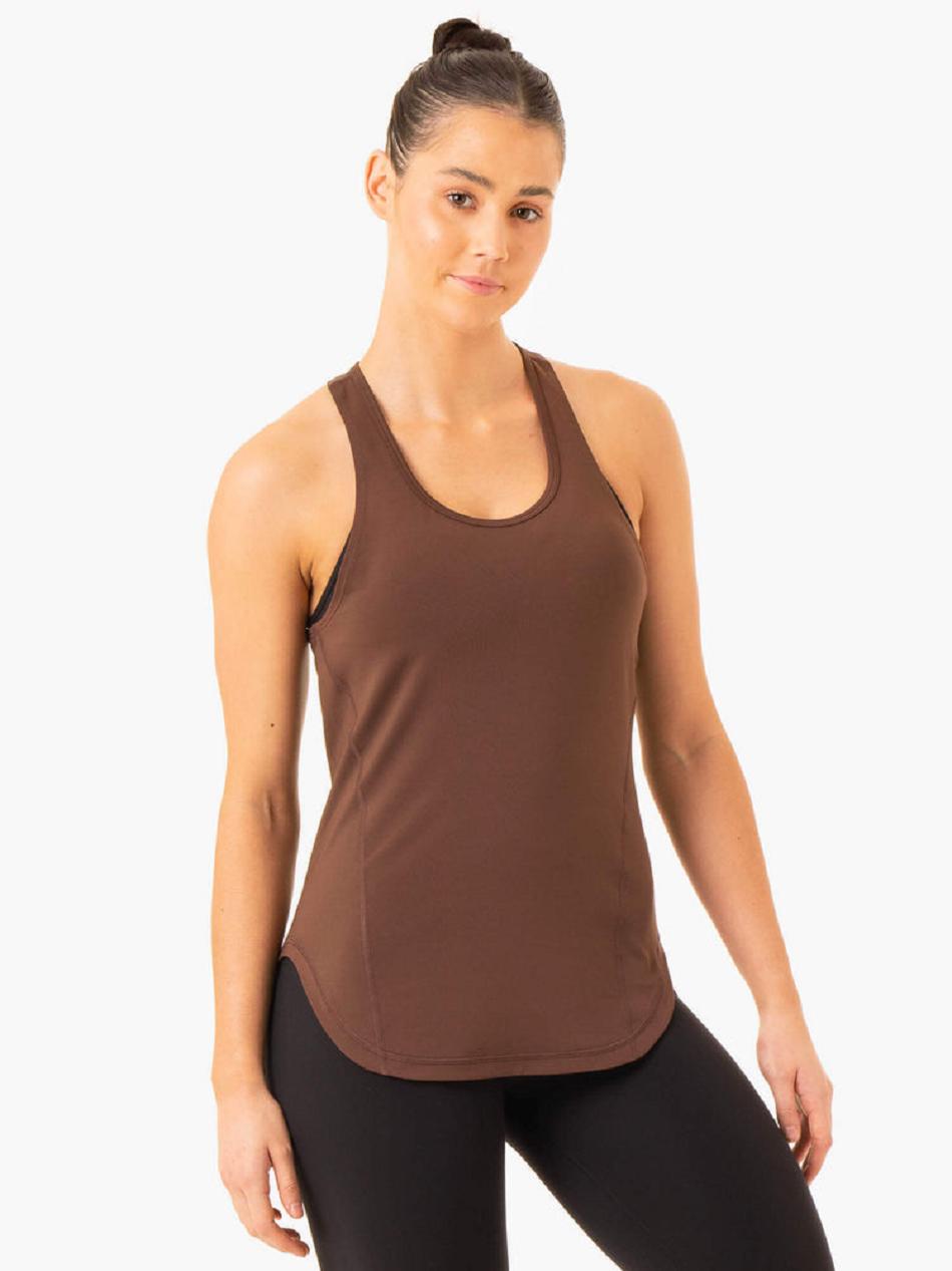 Chocolate Women\'s Ryderwear Transform Training Tanks | YGJ50831