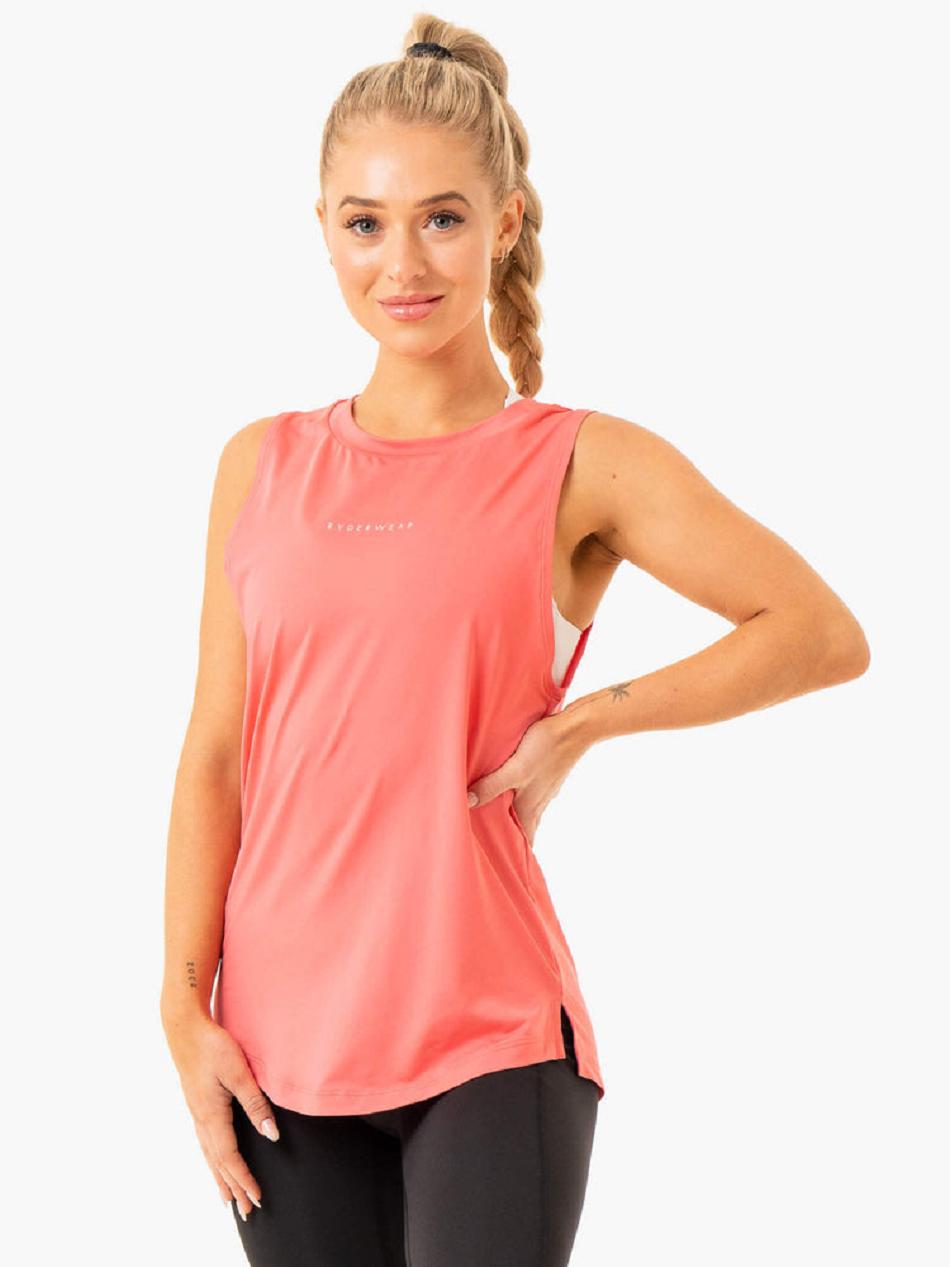 Coral Women's Ryderwear Freedom Training Tanks | 69JF79424