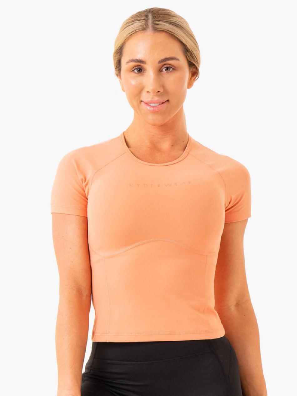 Coral Women\'s Ryderwear NKD Frame Fitted T-shirt | 70RW88535