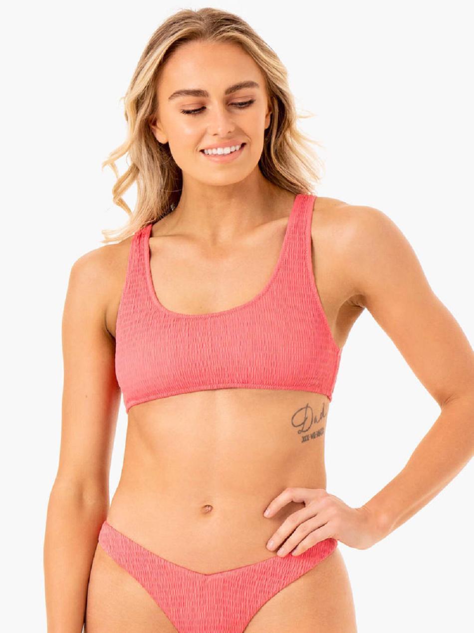 Coral Women\'s Ryderwear Paradise Scoop Bikini Top Swimwear | 126T35696