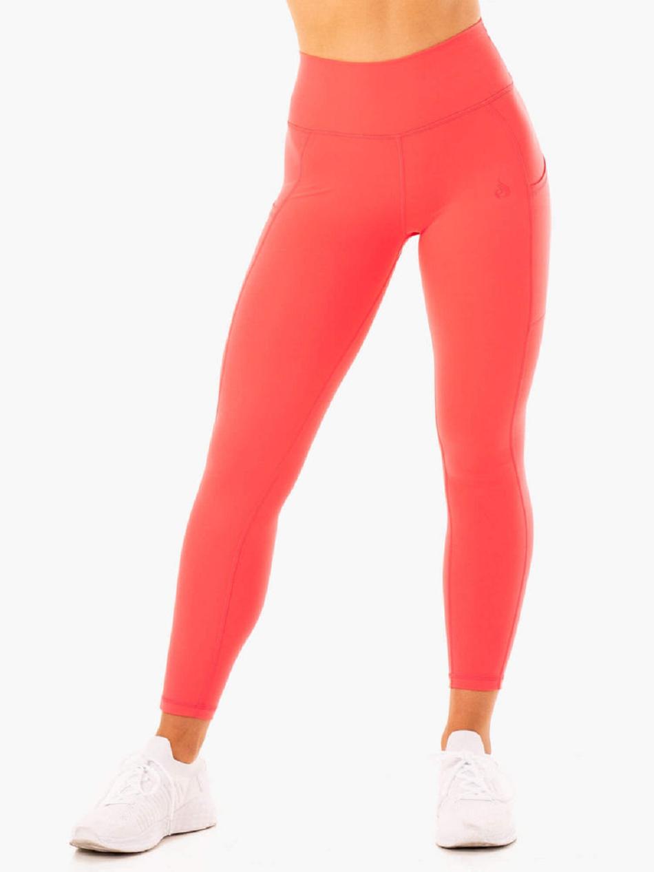 Coral Women\'s Ryderwear Reset High Waisted Pocket Leggings | 41JS88737