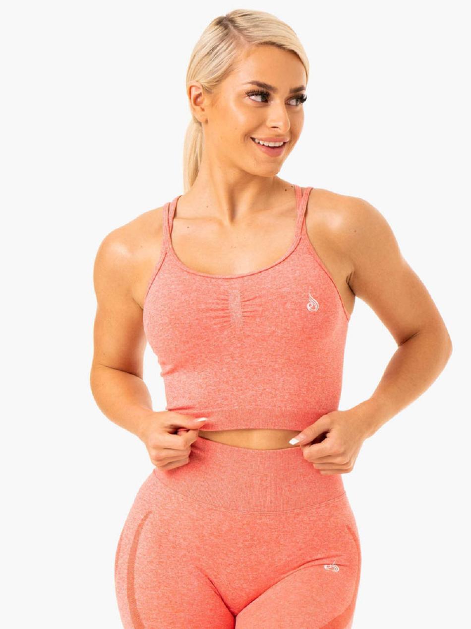 Coral Women\'s Ryderwear Sculpt Seamless Tanks | 69YH87949