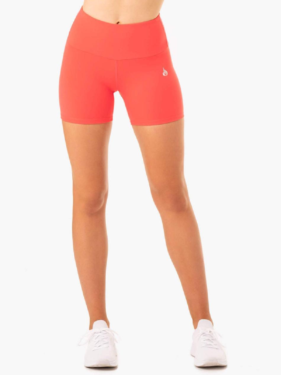 Coral Women\'s Ryderwear Staples Mid Length Shorts Scrunch Bum | OKT53549