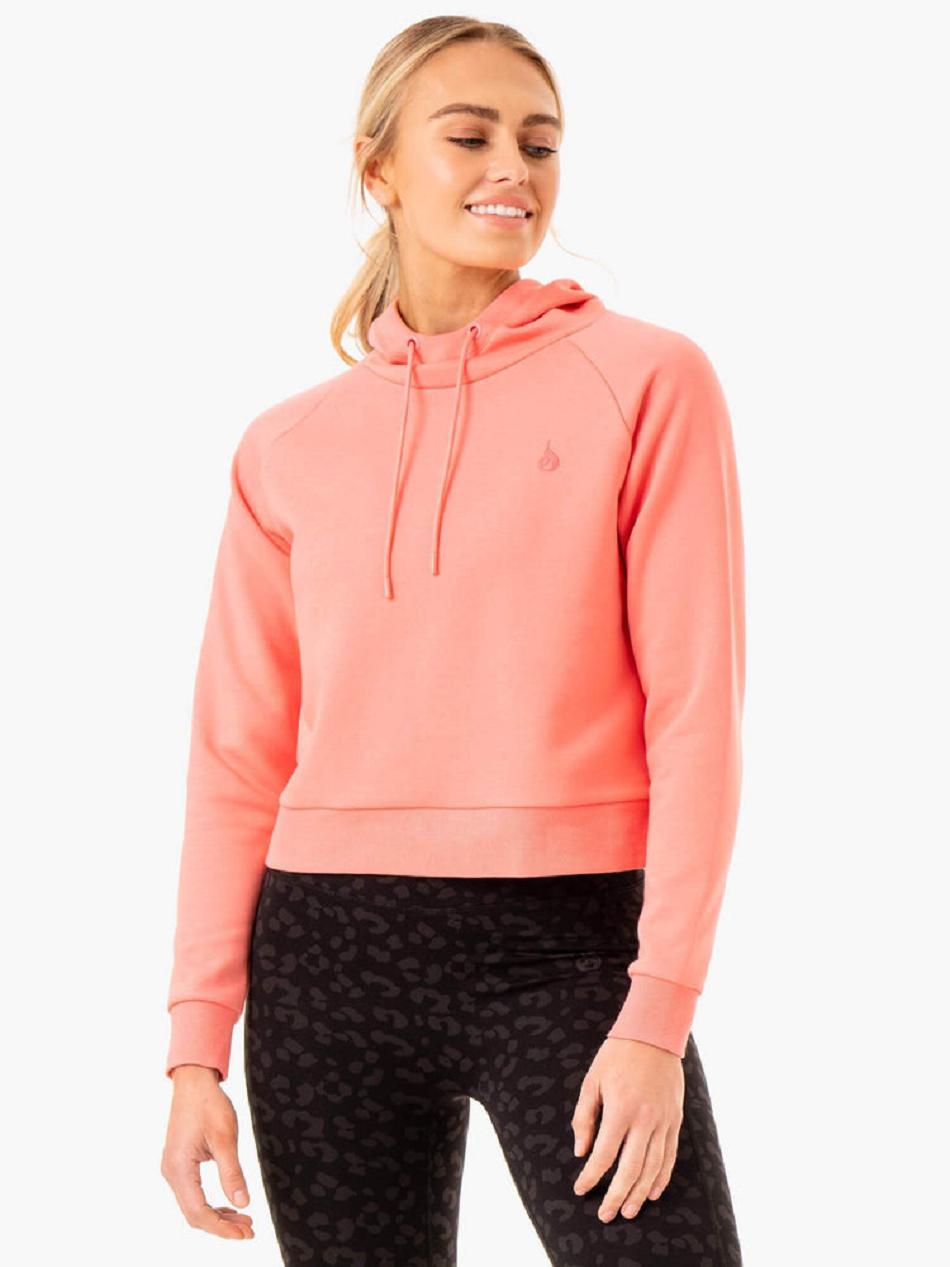 Coral Women\'s Ryderwear Ultra Pullover Hoodie Top | DS6021576