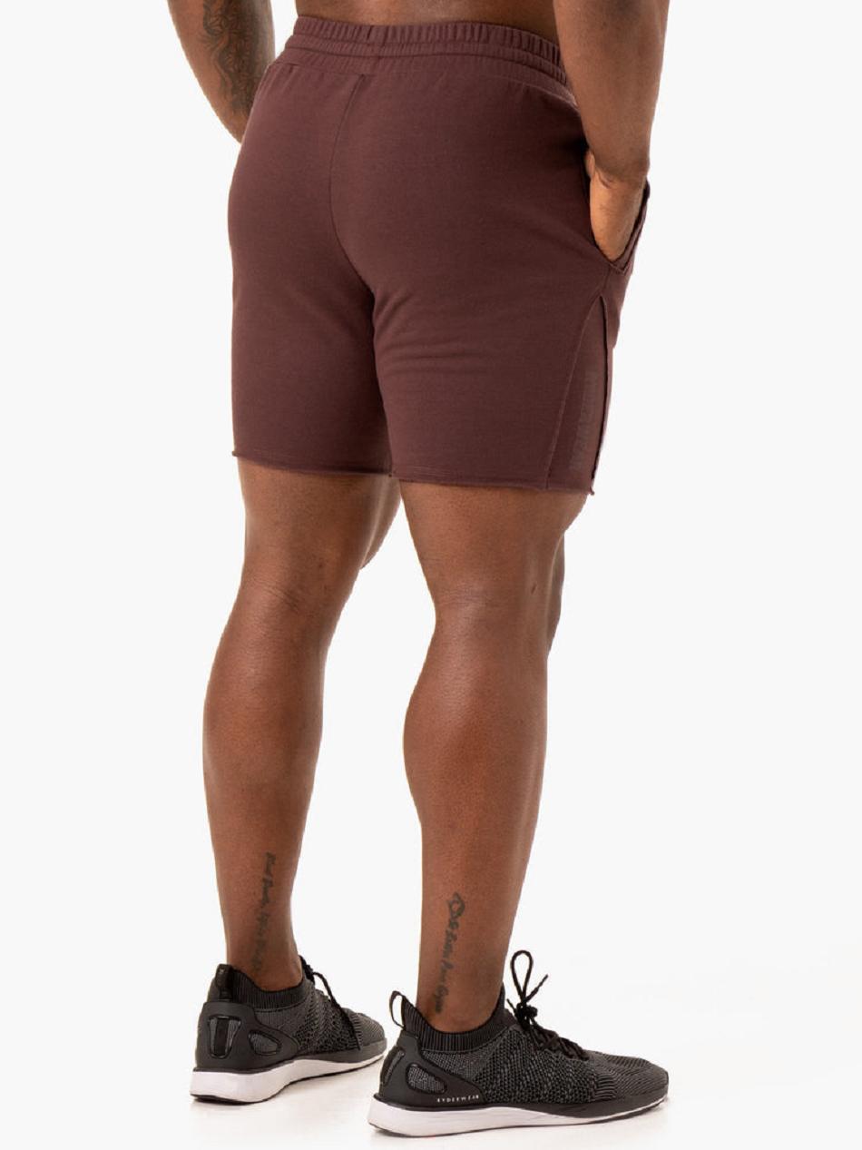 Dark Red Men's Ryderwear Force Track Shorts | 164G93249