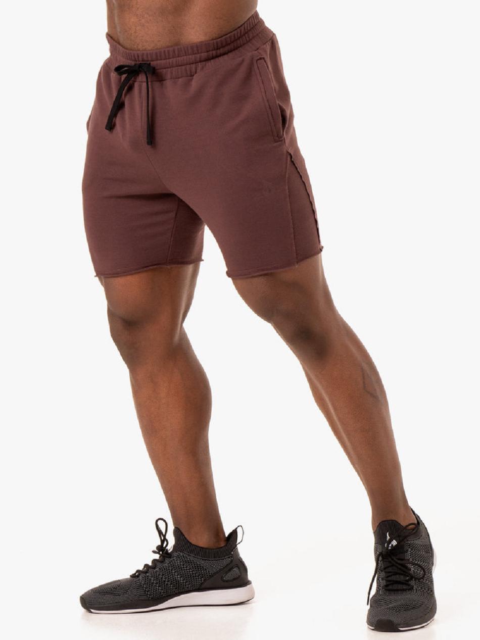 Dark Red Men's Ryderwear Force Track Shorts | 164G93249