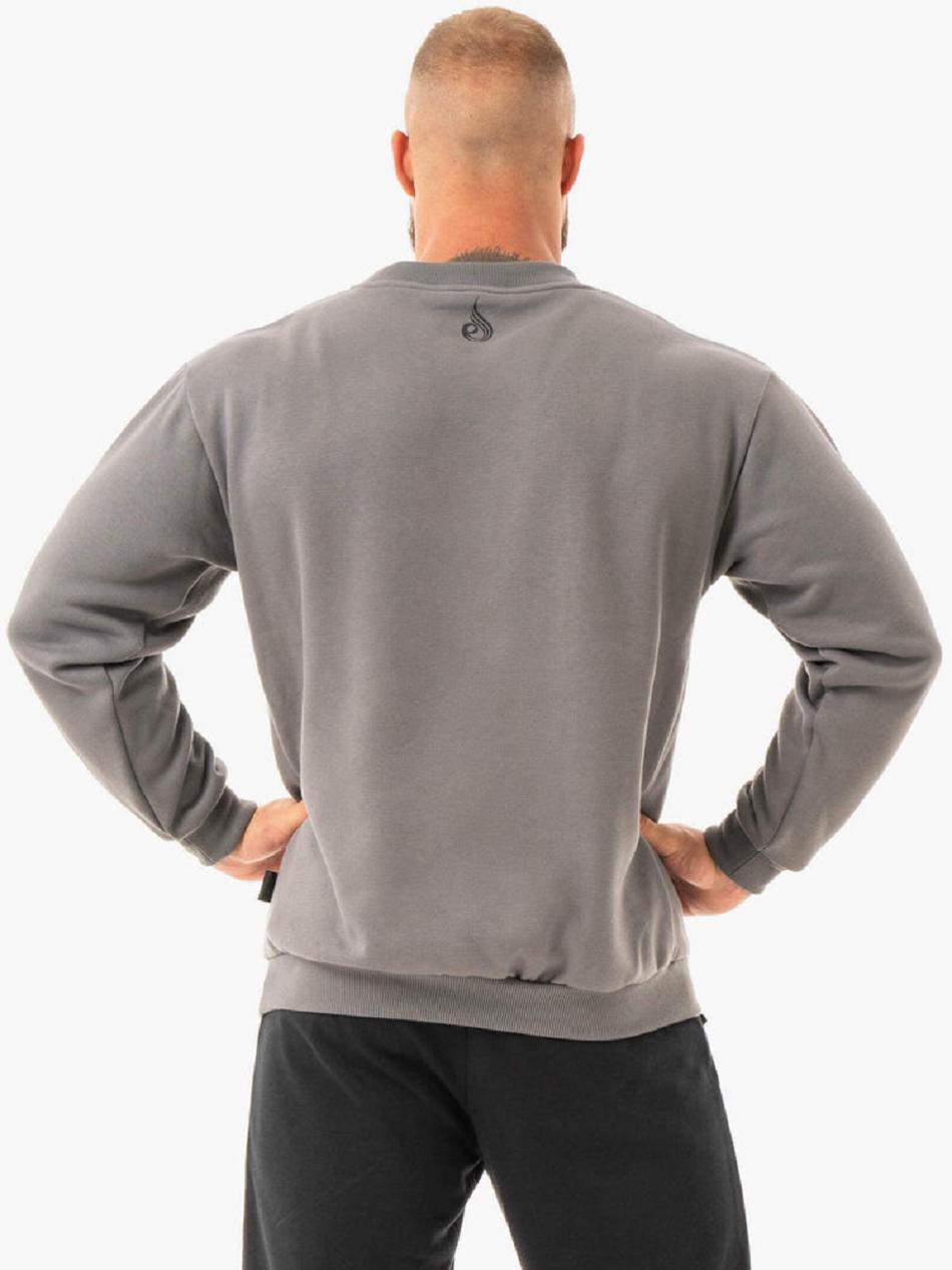 Deep Grey Men's Ryderwear Force Pullover Top | 124S25262