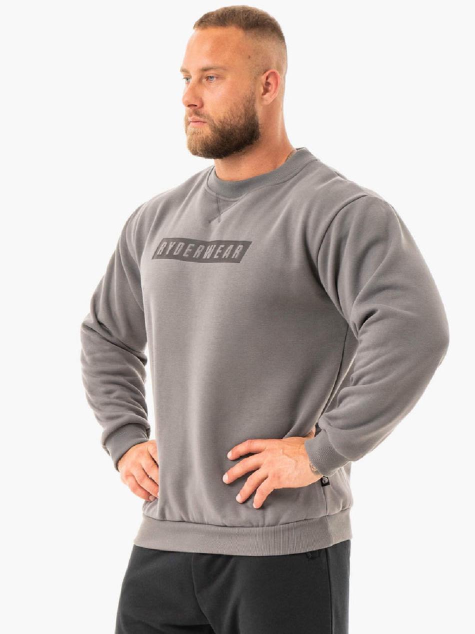 Deep Grey Men's Ryderwear Force Pullover Top | 124S25262