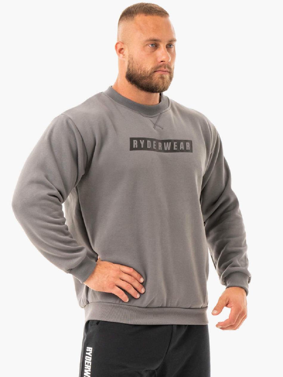 Deep Grey Men's Ryderwear Force Pullover Top | 124S25262