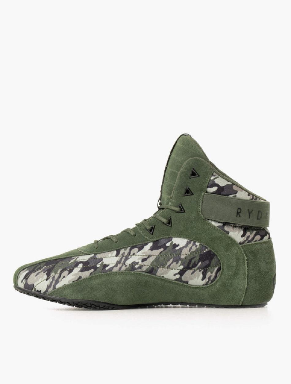 Green / Camo Men's Ryderwear D-Mak II Shoes | 96EW31324