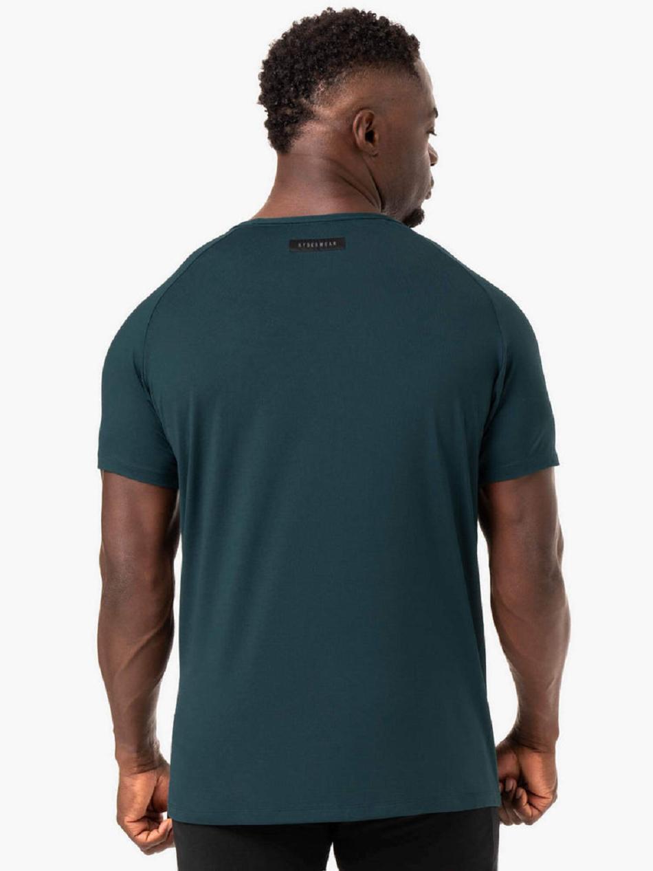 Green Men's Ryderwear Endurance T-Shirt Top | 65Y8980826