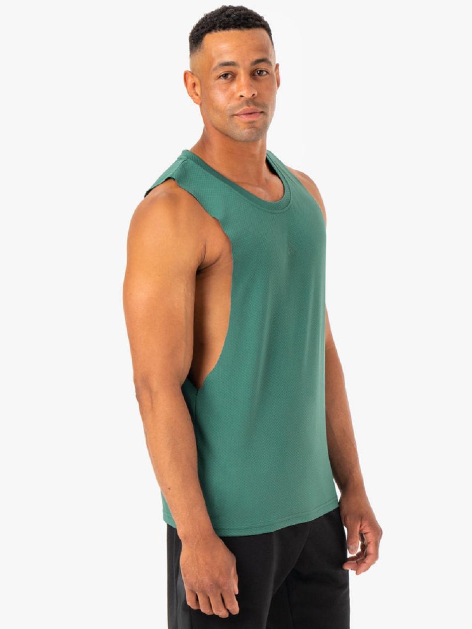 Green Men's Ryderwear Enhance Baller Tanks | 84KR87647