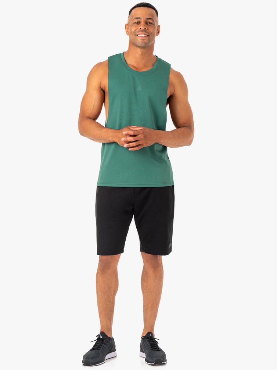 Green Men's Ryderwear Enhance Baller Tanks | 84KR87647