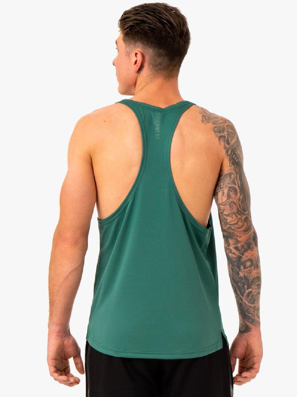 Green Men's Ryderwear Enhance T-Back Stringers | 156DF22380