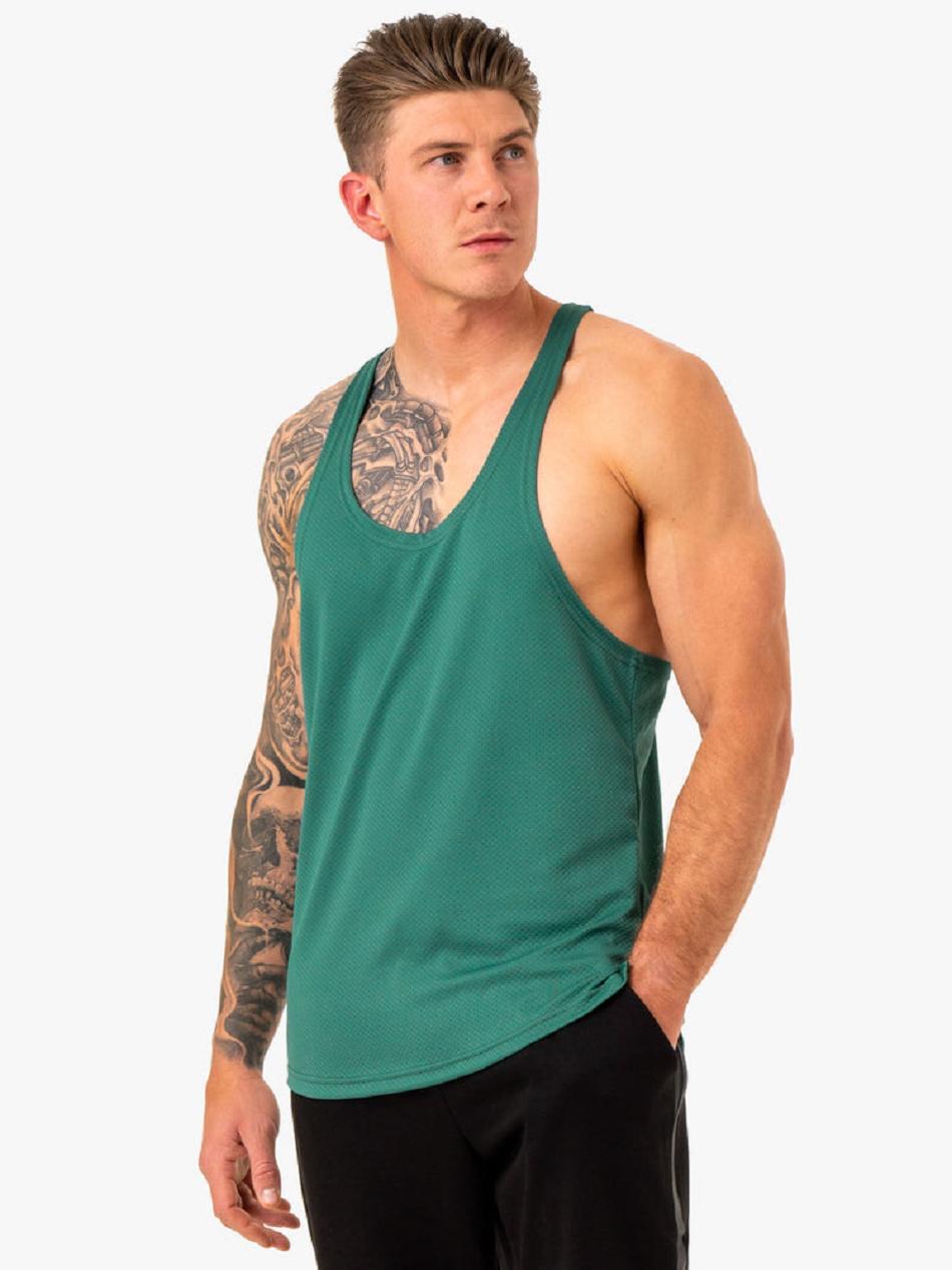 Green Men's Ryderwear Enhance T-Back Stringers | 156DF22380