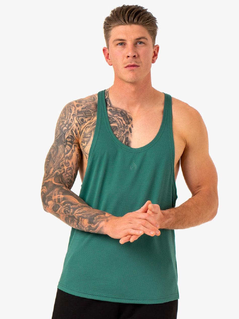 Green Men\'s Ryderwear Enhance T-Back Stringers | 156DF22380