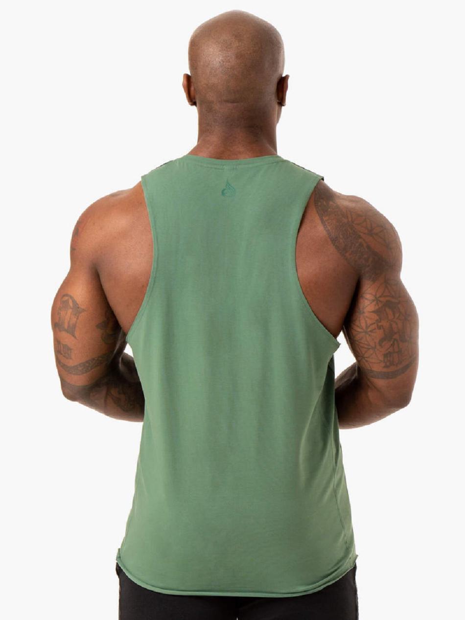 Green Men's Ryderwear Force Baller Tank Top | NG8516661