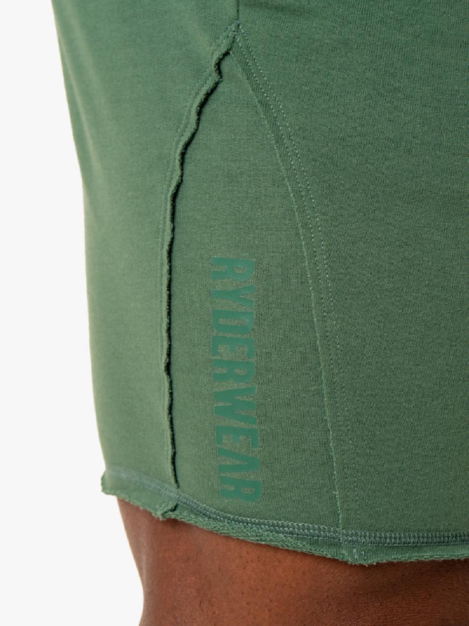 Green Men's Ryderwear Force Track Shorts | 5G9093232